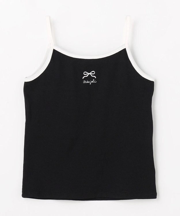 ANY KIDS テレコ キャミソール ブラック