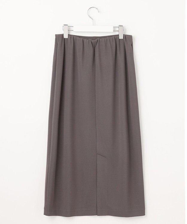 J.PRESS LADIES S 【洗える】ストレッチリブフェイス スカート スレート系