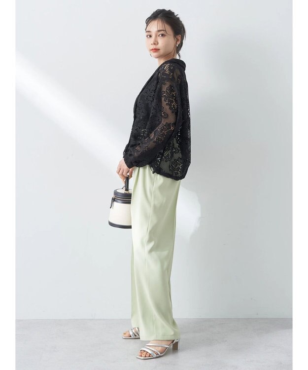 earth music&ecology レースジャケット Black