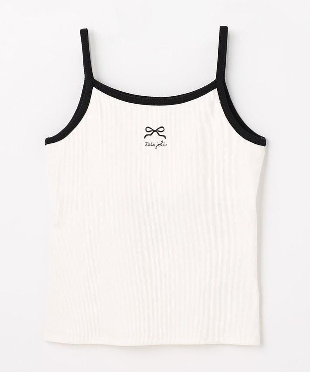 ANY KIDS テレコ キャミソール オフホワイト