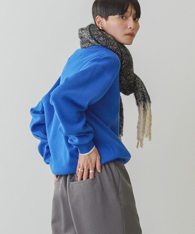 AMERICAN HOLIC スウェットライクニットプルオーバー Blue