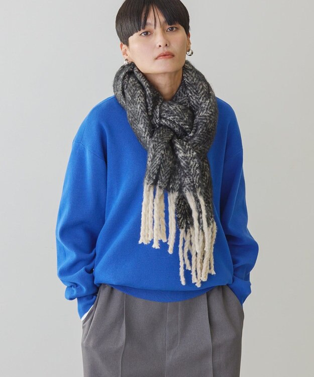 AMERICAN HOLIC スウェットライクニットプルオーバー Blue