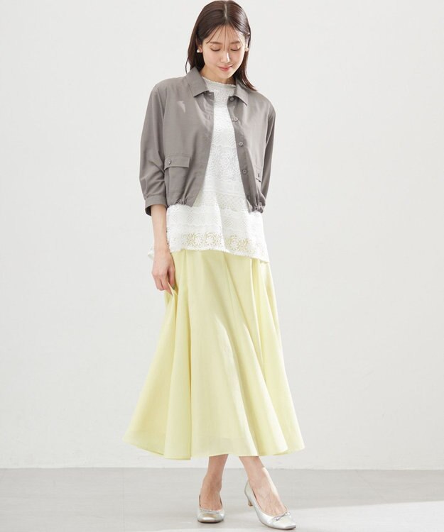 組曲 ラッセルレース ブラウス アイボリー系