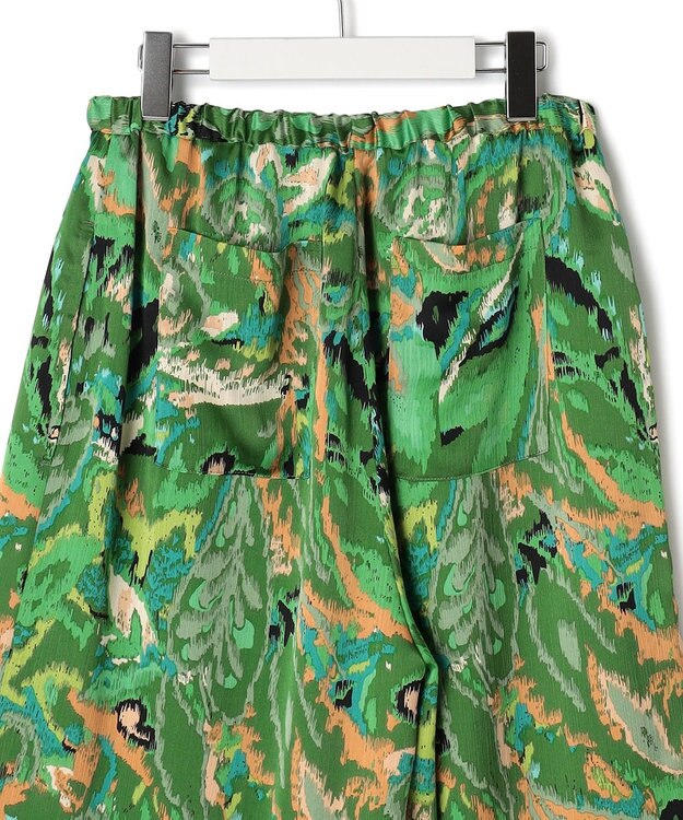 J.PRESS YORK STREET 【WOMEN】プリントリラックスワイドパンツ グリーン系5