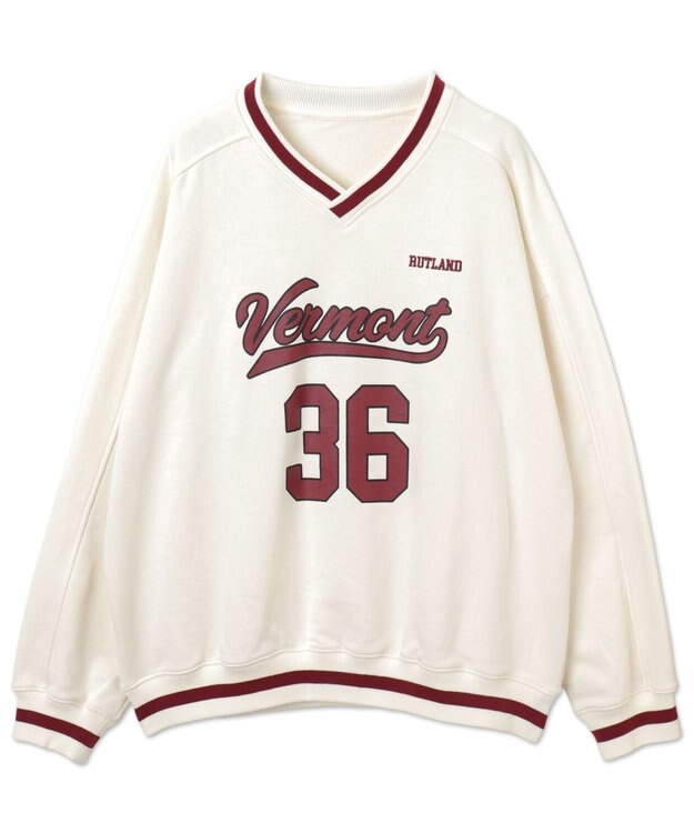 WEGO 【ユニセックス着用ITEM】ナンバリングプルオーバー オフホワイト