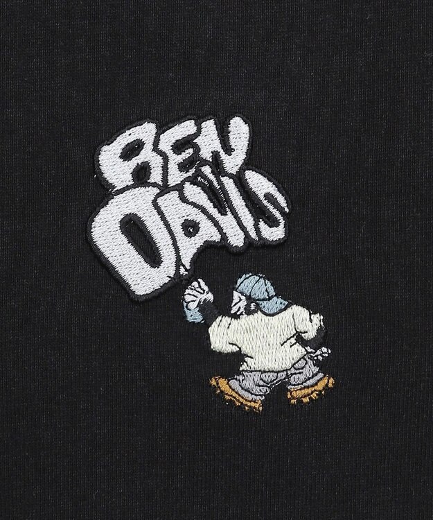 WEGO 【ユニセックス着用ITEM/SMLサイズ展開】別注BENDAVISワンポイントT（SS） ブラック