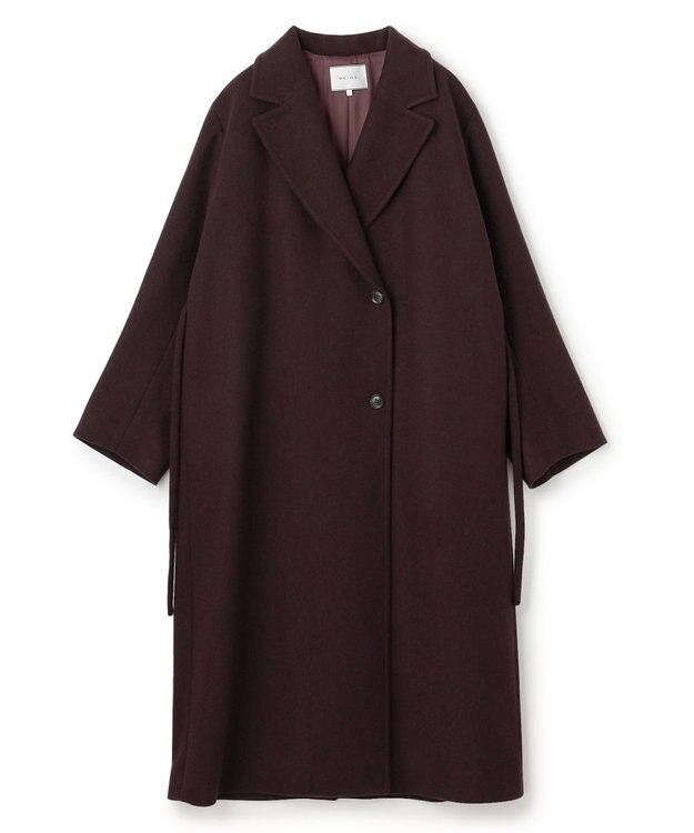 BEIGE， GABELLE / ロング丈チェスターウールコート Bordeaux