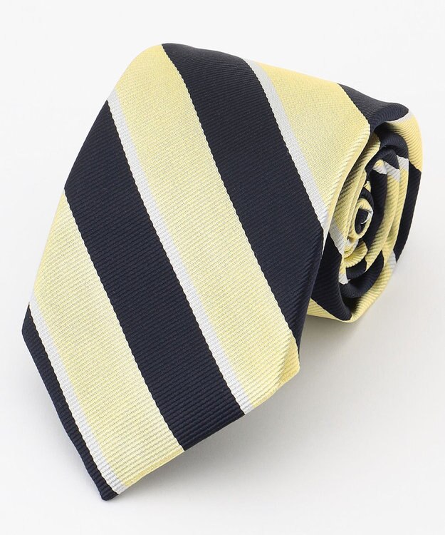 J.PRESS MEN 【定番】オーセンティック レジメンタル ネクタイ イエロー系2