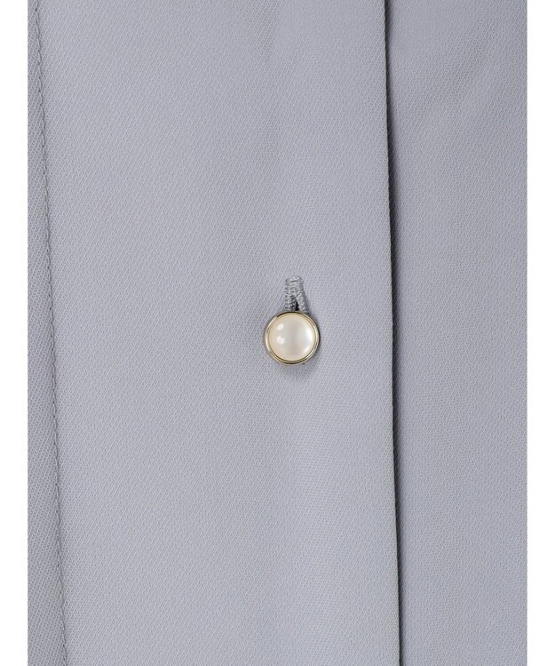 earth music&ecology タックブラウス Grayish Blue