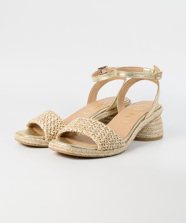 gaimo 【GAIMO/ガイモ】スクエアトゥストラップサンダル/EVONY アイボリー