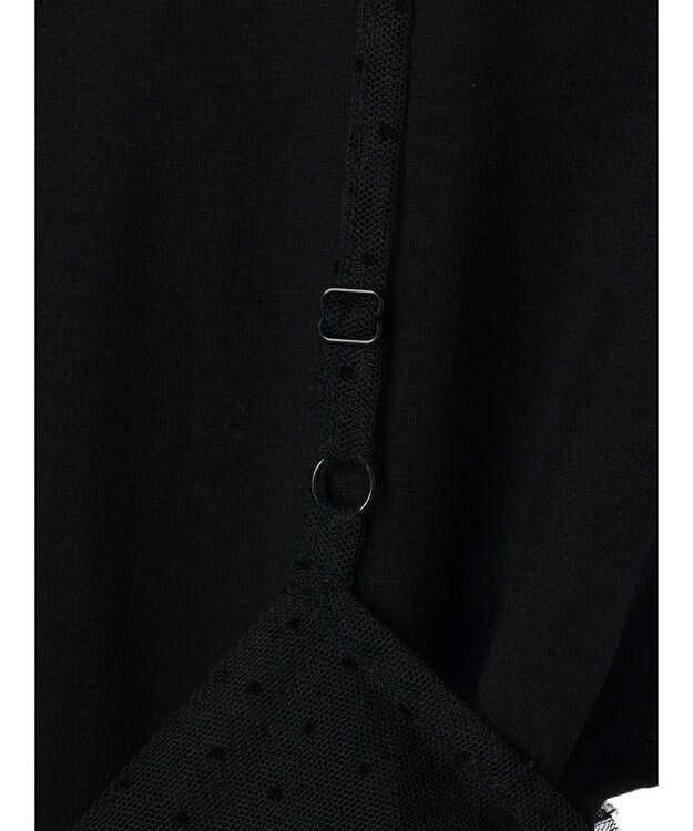 YECCA VECCA 【2点SET】マルチwayチュールオーバーキャミSET/Tee Black
