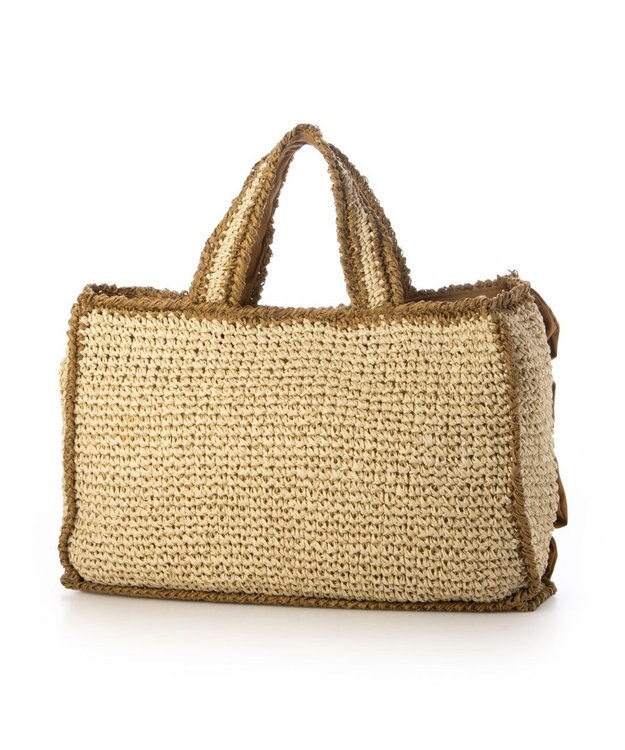 UNBILLION カカトゥ kakatoo / リボンスクエアクロッシェバッグ ブラウン