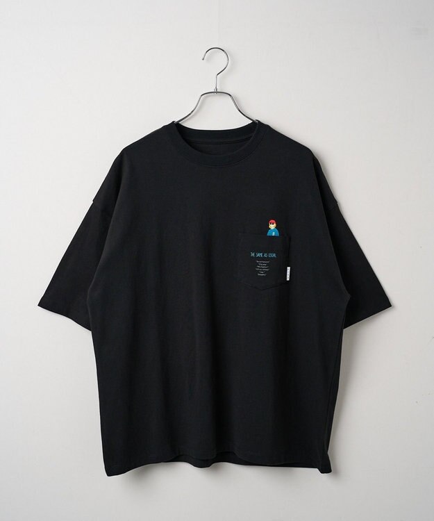 WEGO 【ユニセックス着用ITEM/手洗い可/MLサイズ】CITY　BOYS　ポケットT（S） ブラック