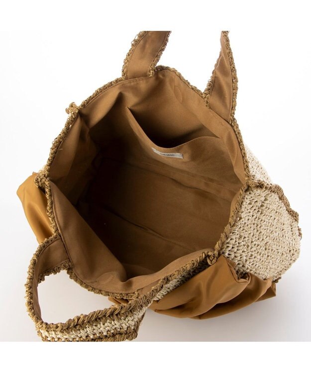 UNBILLION カカトゥ kakatoo / リボンスクエアクロッシェバッグ ブラウン