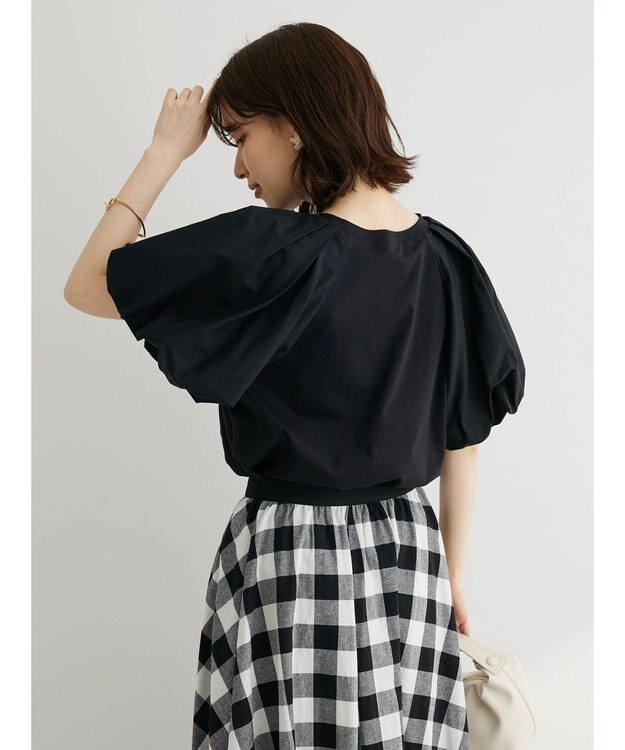 Green Parks ・ＳＵＧＡＲ　ＳＰＯＯＮ　バルーンスリーブＴシャツ Black