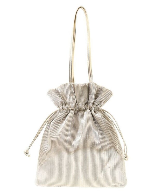 Green Parks ａｎｄｍｉｋｋａ．　メタリックプリーツトートバック Gold