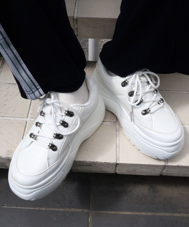 WEGO ボリュームトレッキングスニーカー ホワイト