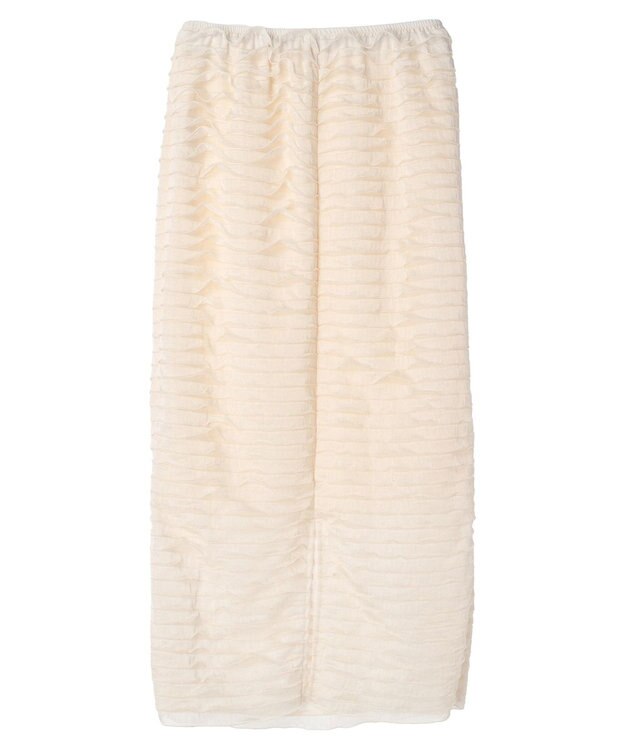Green Parks Ｉラインフリルカットスカート Ivory