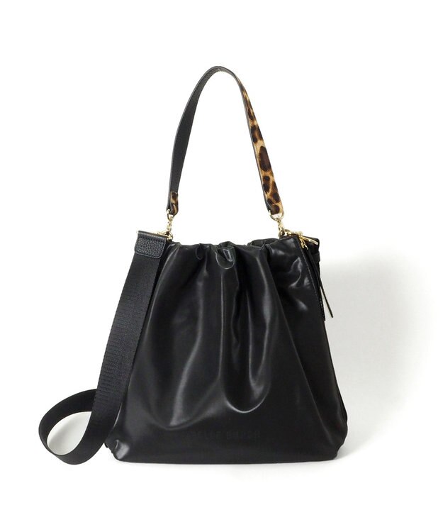 PELLE BORSA ミドルサイズショルダー W Face 4658 チアーズ ブラック