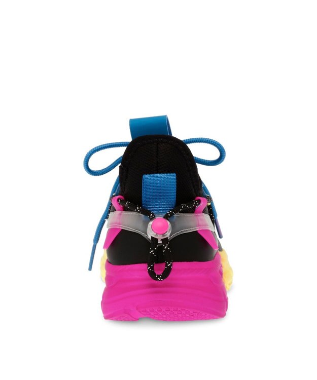 STEVE MADDEN PROPEL 1 コンビカラーニットスニ―カー フューシャイエロー