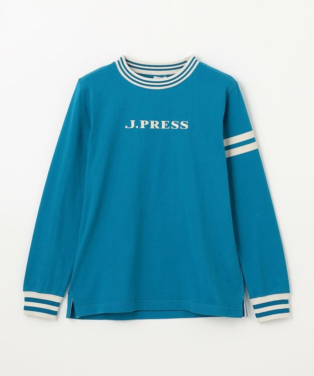 J.PRESS KIDS 【140-170cm】リブライン ロゴカットソー ダルブルー系