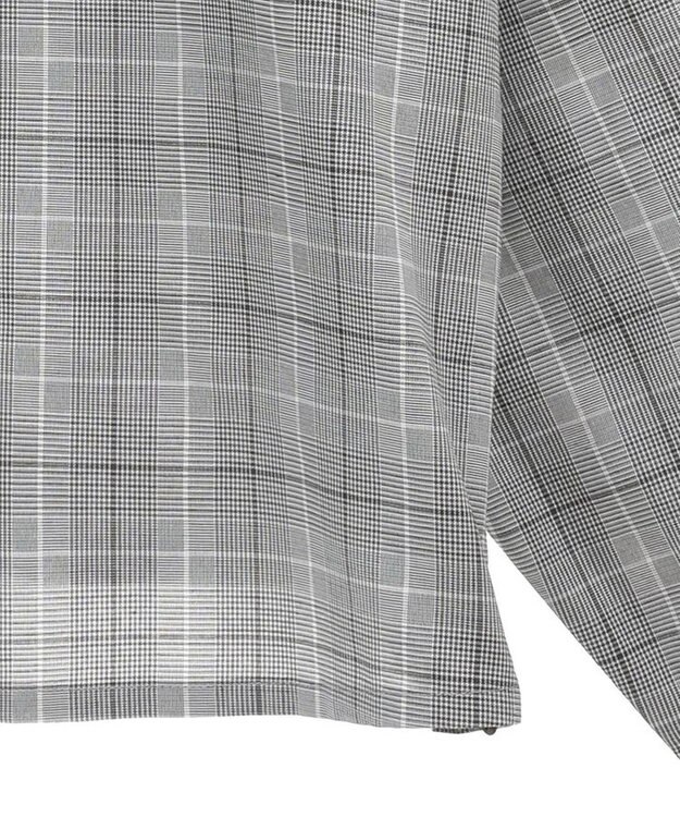 Green Parks サイドドロストショート丈シャツ（チェック） Check