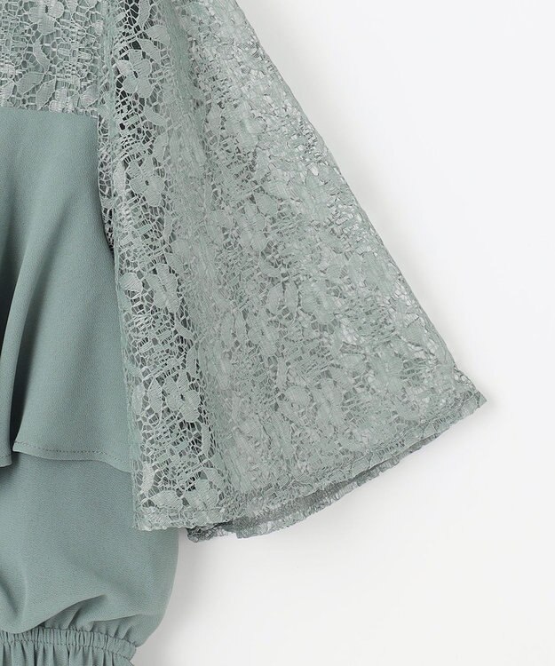 ANY SIS 【Lily Calin】ラッフルディテール ドレス ミントグリーン