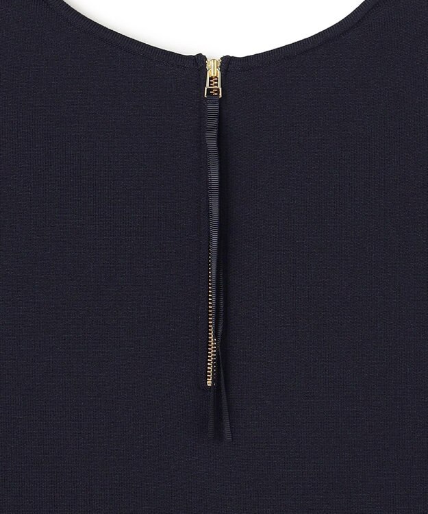 UNFILO L BEAUTY FORM KNIT スリーブレス ワンピース ネイビー