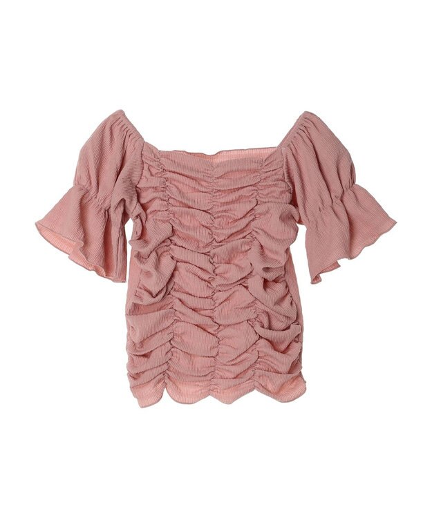 earth music&ecology カットシャーリングプルオーバー Pink