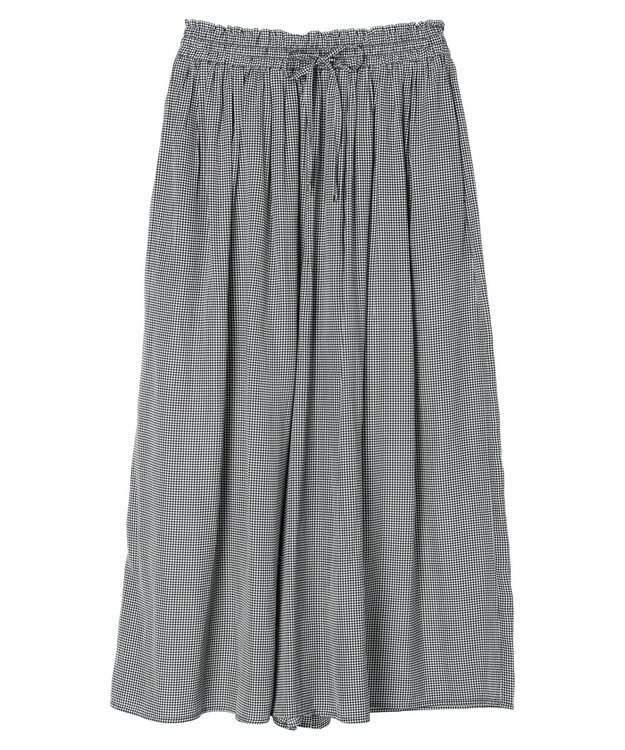 Green Parks サラフレ　ワイドパンツ Gingham Check