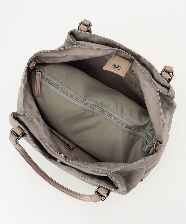 Y'SACCS 【Y’SACCS vous et】ドットジャカード マルチウェイトート Mサイズ グレージュ