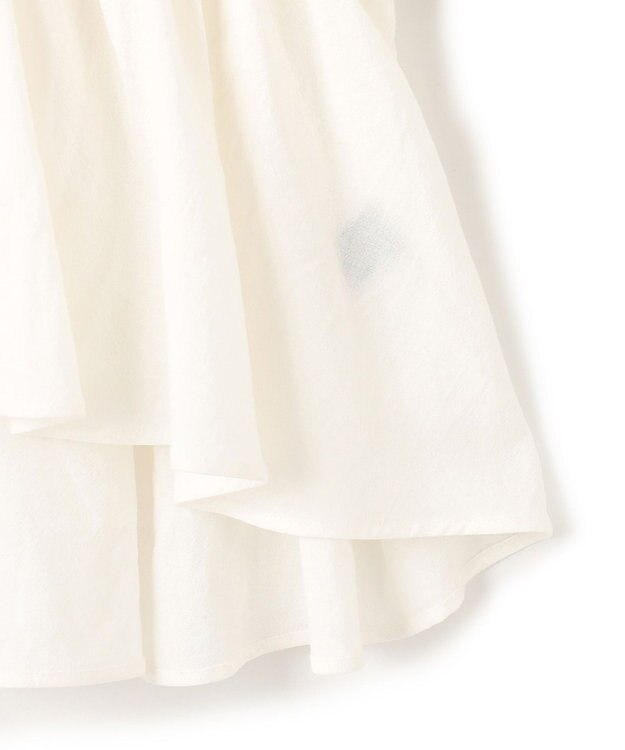 uncrave コットンリネンボイル ペプラムブラウス オフ