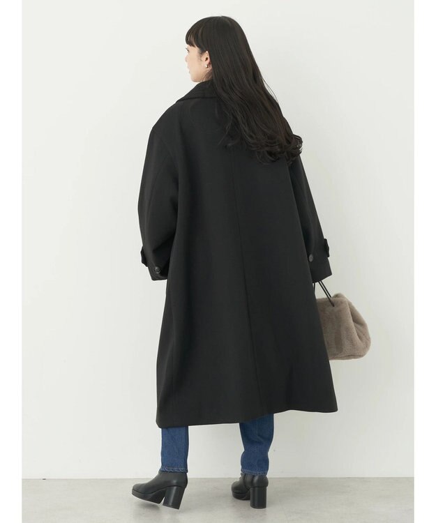 earth music&ecology ステンカラーコート（無地） Black