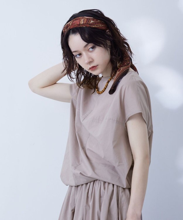 J.PRESS YORK STREET 【WOMEN】ドルマンブラウス ライトグレー系