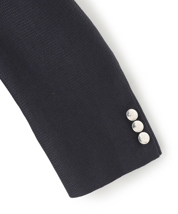 J.PRESS MEN 【WEB・一部店舗限定】リネンコットンワッフル ジャケット ネイビー系