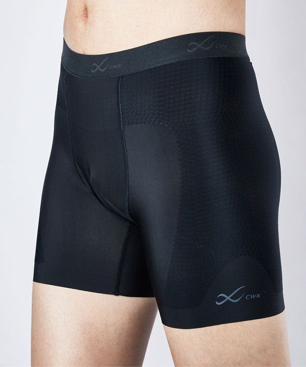 CW-X 【MEN】 CW-X 股関節サポート スパッツ 【大谷翔平愛用モデル】 下半身の軸がブレにくい 骨盤サポート 球技 陸上 ショート 2分丈 メンズ BCO101 /ワコール ブラック