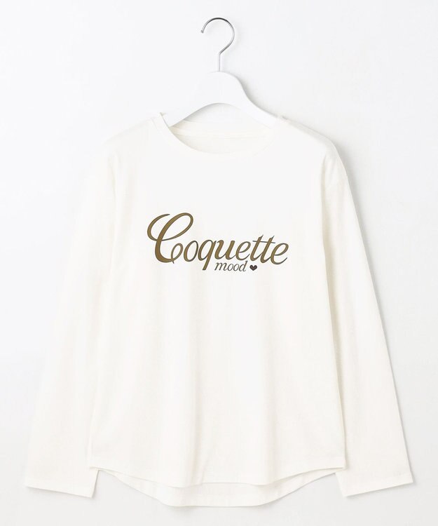 Feroux レタード カットソー ベージュ系