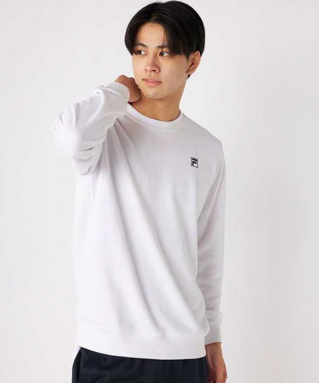 FILA GOLF／marie claire 【FILA GOLF】ベーシックロングスリーブスウェット ホワイト