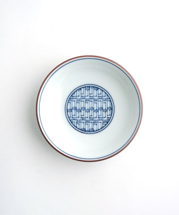 たち吉 【たち吉】染付宝づくし小皿〈５枚〉波佐見焼 ホワイト×ブルー