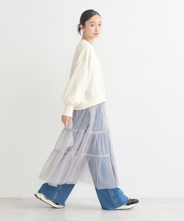 earth music&ecology パールプルオーバー Ivory