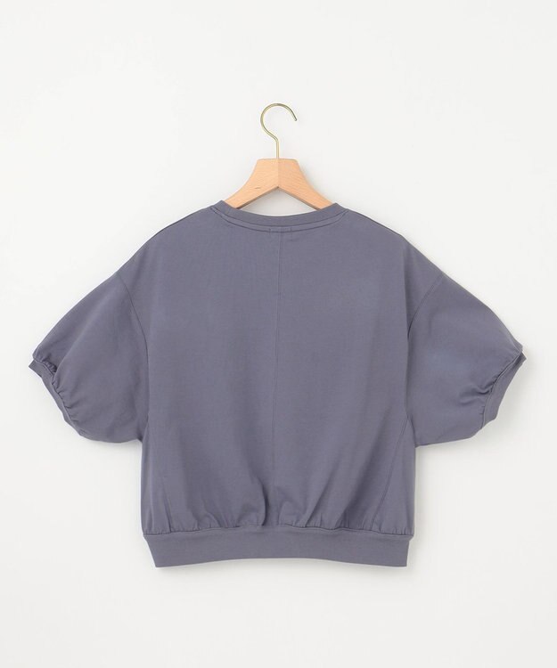 組曲 L 【WEB限定】クールプレーティング天竺スエットライク カットソー チャコールグレー系