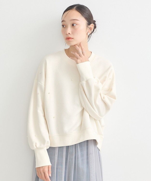 earth music&ecology パールプルオーバー Ivory