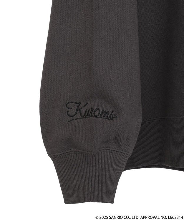 earth music&ecology マイメロディ＆クロミ／ｅａｒｔｈ　耳付きフーディー Charcoal Gray