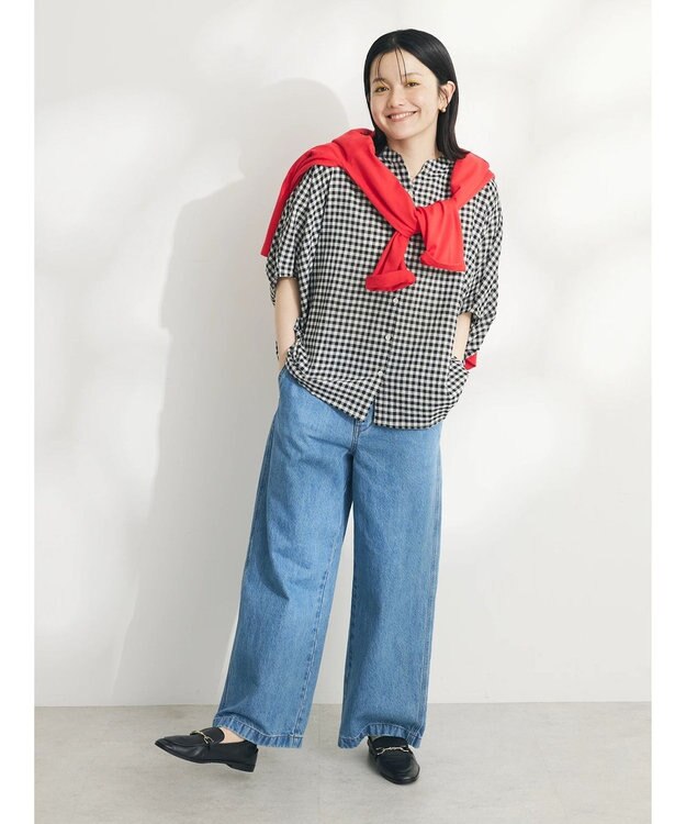 CRAFT STANDARD BOUTIQUE バンザイブラウス Gingham Check