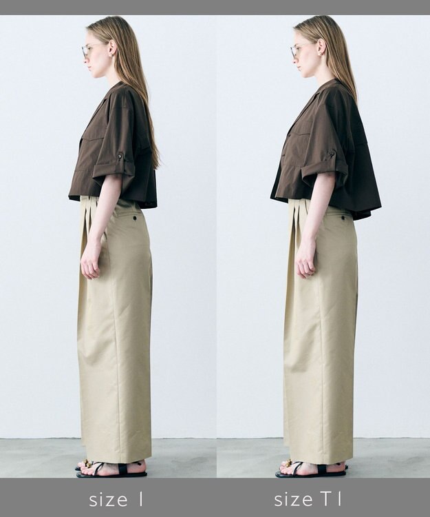 uncrave クールタッチカラータイプライター シャツジャケット ダークブラウン