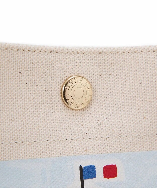 TOPKAPI 【Breath TOPKAPI】サヴィニャック × Breath TOPKAPI アート プリント オーガニックキャンバス トート バッグ レッド