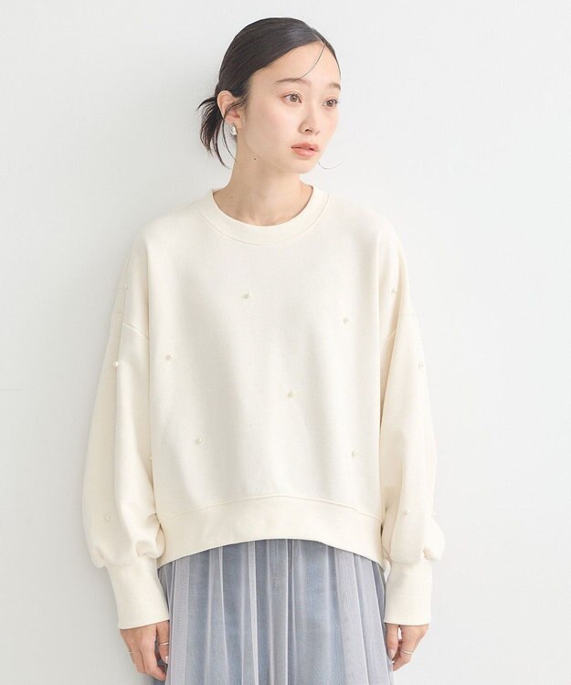 earth music&ecology パールプルオーバー Ivory