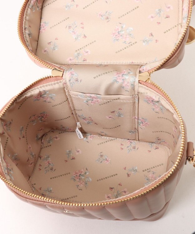 style code 【MERCURYDUO/マーキュリーデュオ】ストライプキルティング　バニティミニショルダーバッグ ピンク