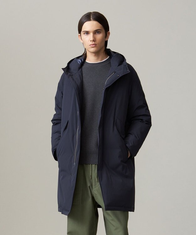 J.PRESS MEN 【WEB・一部店舗限定】ストレッチタフタ ダウンモッズパーカー ネイビー系