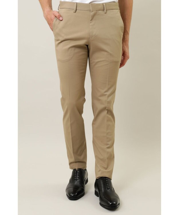 DAKS コットンストレッチチノパンツ キャメル